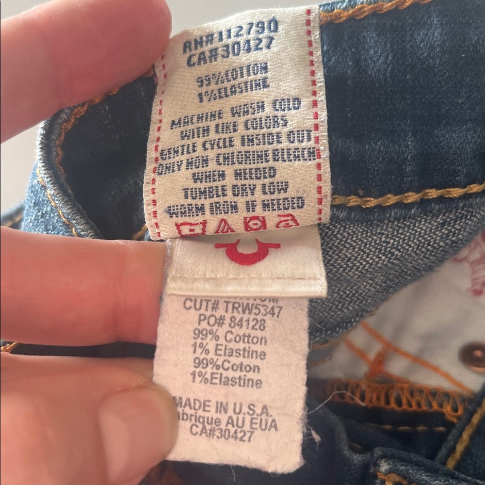 True Religion low rise straight leg jeans - Picture 4 of 9